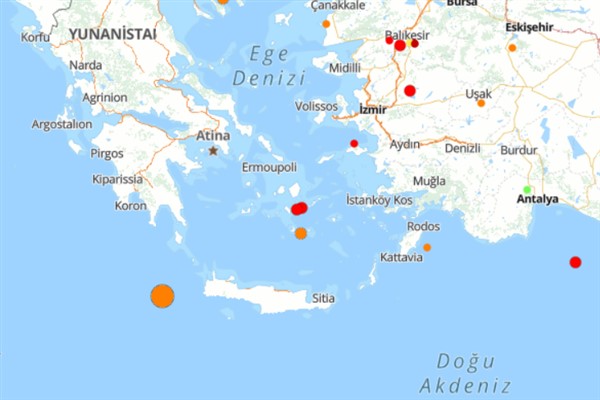 Akdeniz'de deprem