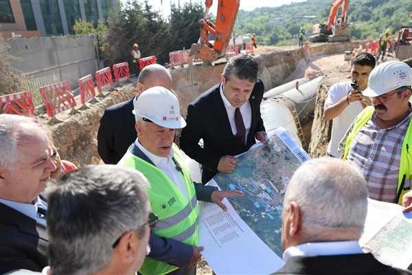 Çınarcık Barajı isale hattı çalışmaları hızlandı 