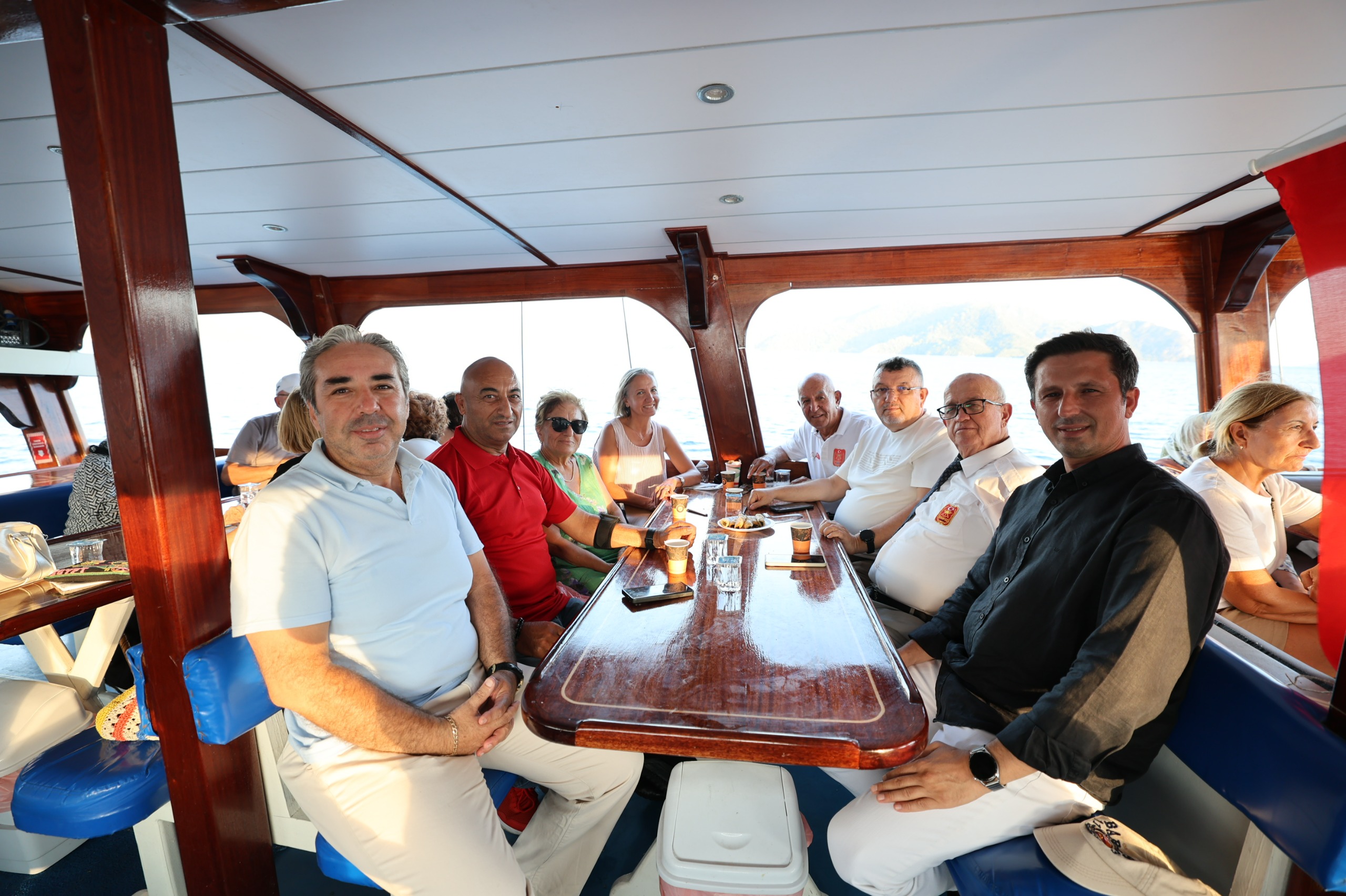 Gaziler ve aileleri Marmaris’te mehtap turunda buluştu<