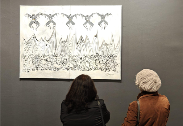 Teke Zeybekleri sergisi Kepez’de sanatseverlerle buluştu<