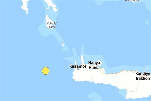 Girit adasında deprem
