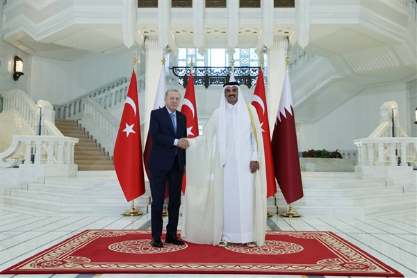 Cumhurbaşkanı Erdoğan, Katar Emiri El Sani ile bir araya geldi