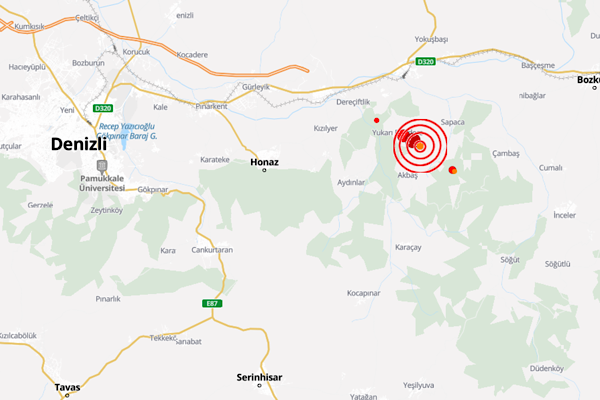 Denizli'de deprem