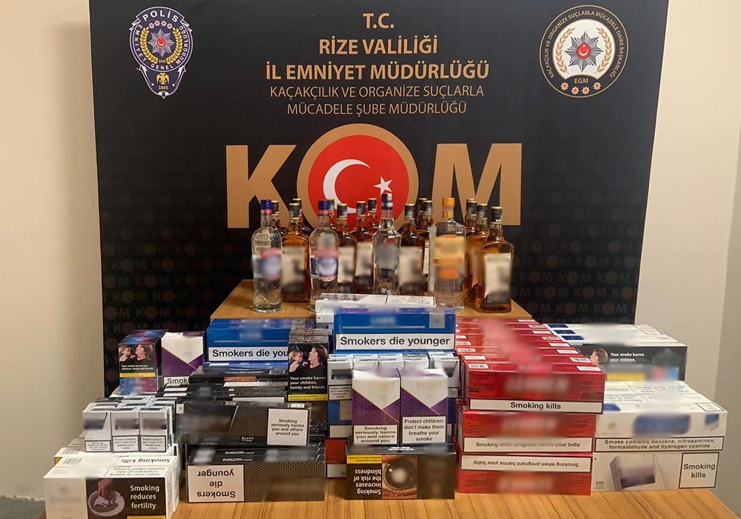 Rize'de kaçakçılık operasyonu