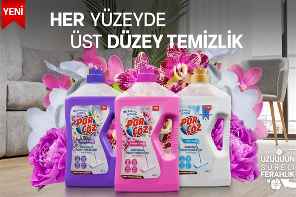 Porçöz, yeni parfümlü yüzey temizleyici serisini tanıttı<