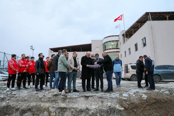 Düzcespor Altyapı Konaklama Tesisi'nin yapımına başlandı