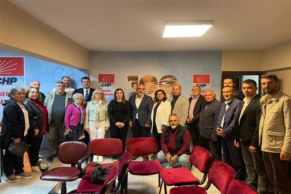 CHP Parti Meclisi Üyesi Taşer, CHP İnegöl İlçe Baş..