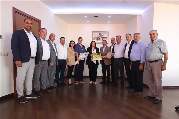 Başkan Çerçioğlu’na Türkiye Muhtarlar Derneği Aydın Şubesi’nden ziyaret<
