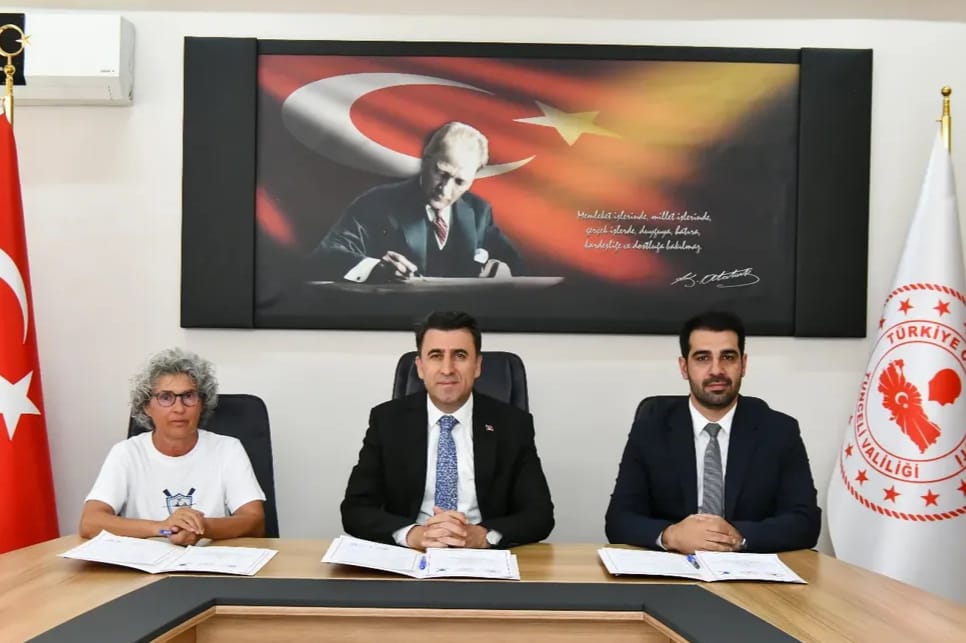 Tunceli'de kürek sporu kapsamında iş birliği protokolü imzalandı<