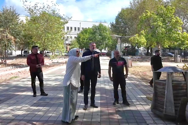 Kestel'de 9 bin 500 metrekarelik Aile Parkı'nda yenileme çalışmaları sürüyor<