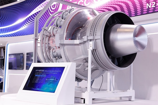 110 megavatlık ağır hizmet tipi gaz türbininin ilk ünitesi üretim bandından çıktı<