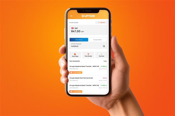 UPTION Sterlin hesabı ile hizmet haritasını genişletti<