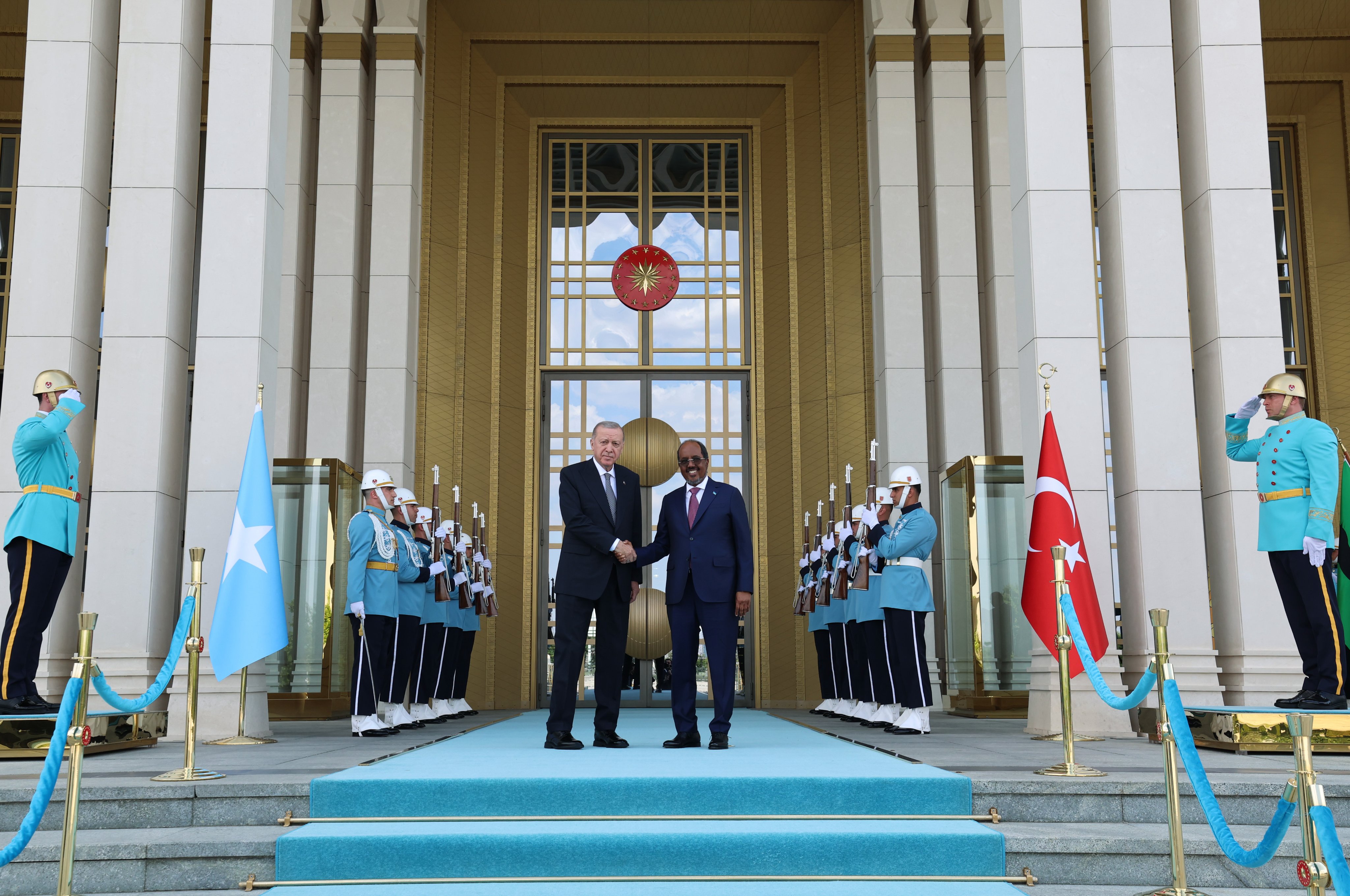 Cumhurbaşkanı Erdoğan, Somali Cumhurbaşkanı Mahmud ile görüştü
