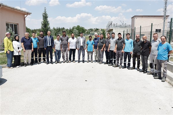 Başkan Kahveci'den Atık Su Arıtma Tesisi’ne ziyaret<