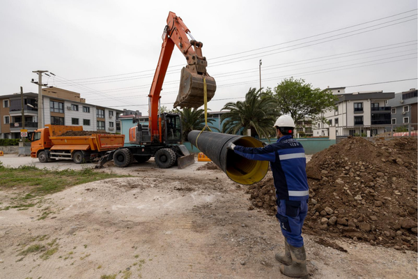 Bergama’da içme suyu ve yağmur suyu altyapısı yenileniyor<