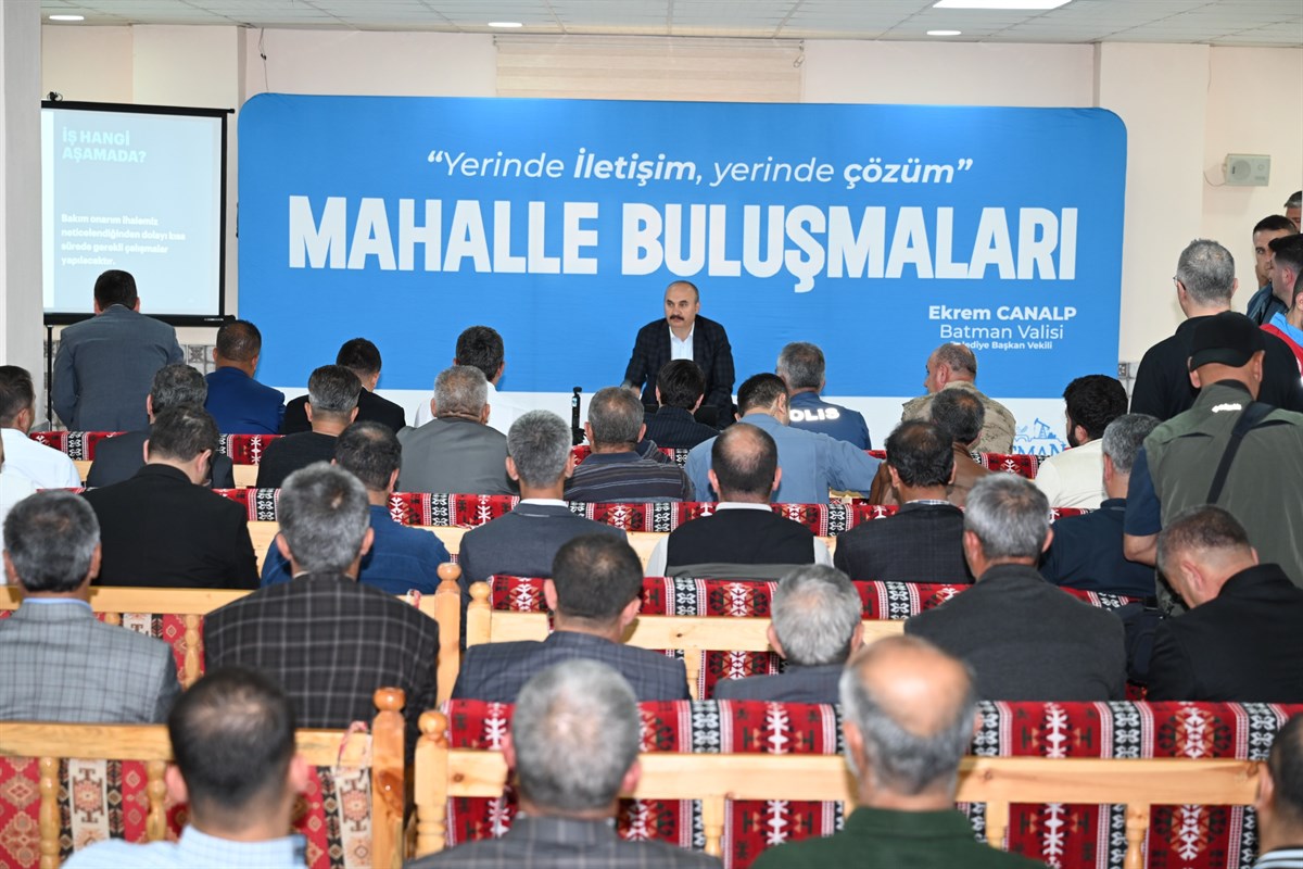 Vali Canalp, Güneykent Mahallesi'nde vatandaşlarla buluştu<