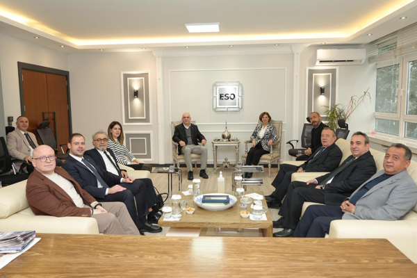 Başkan Ünlüce'den ESO ve EOSB'ye ziyaret<