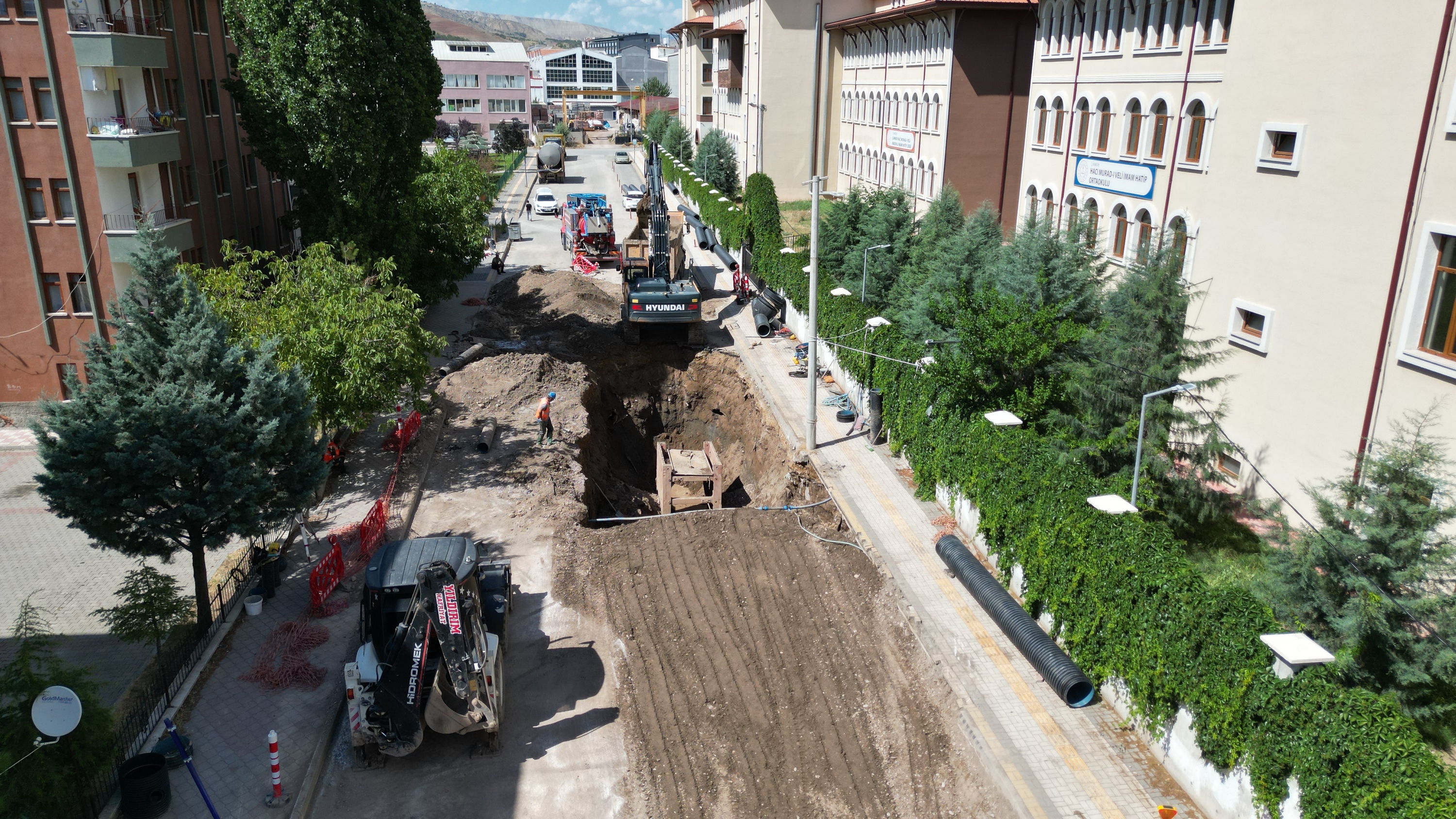 ÇASKİ son bir yılda 11 bin metre hat döşedi