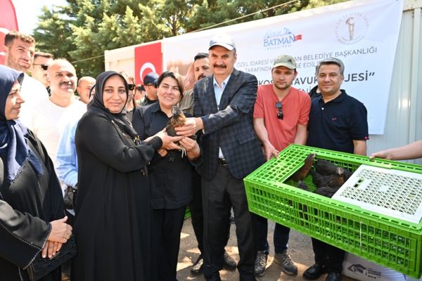 Batman’da 662 kadın girişimciye 40 bin koşan tavuk desteği<
