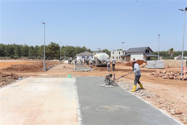 Kepez Duacı Gençlik Parkı’nda çalışma<