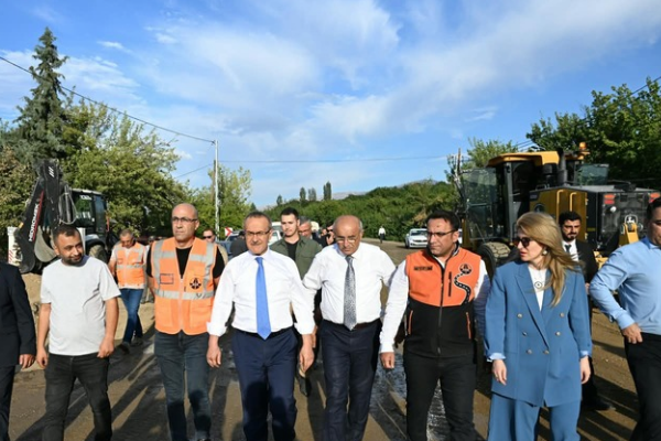 Vali Yavuz, Doğanyol’da yatırımları inceledi