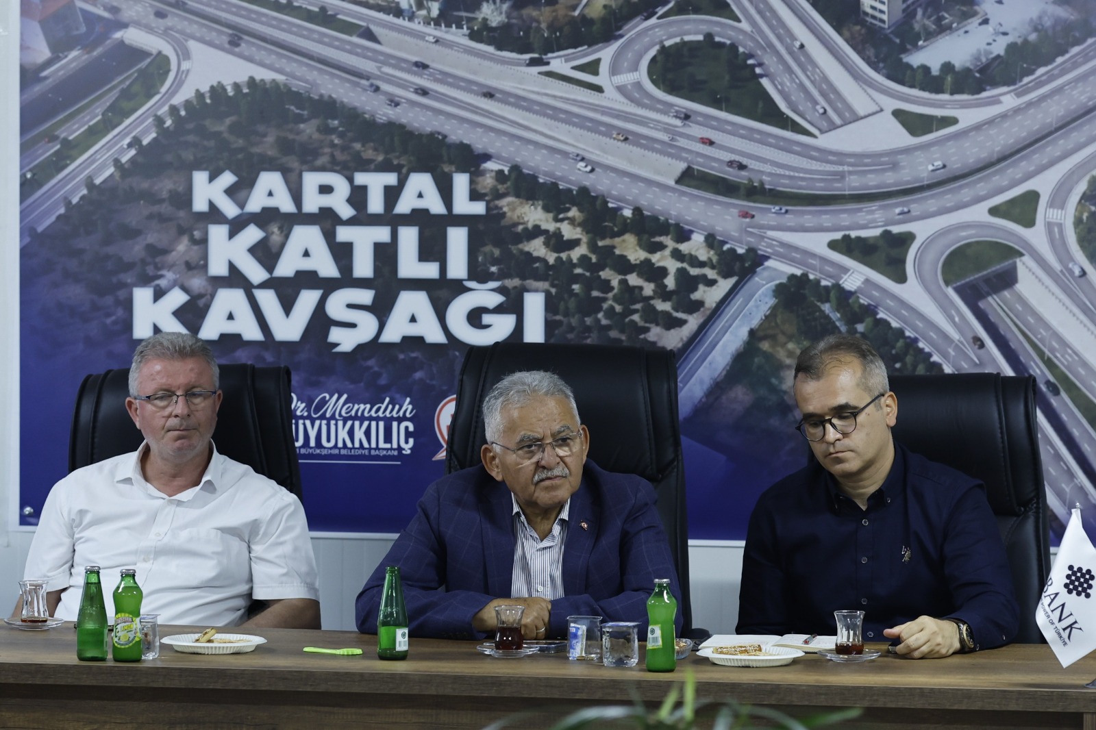 Başkan Büyükkılıç, Kartal Katlı Kavşağı Projesi'nde çalışmaları yerinde inceledi<