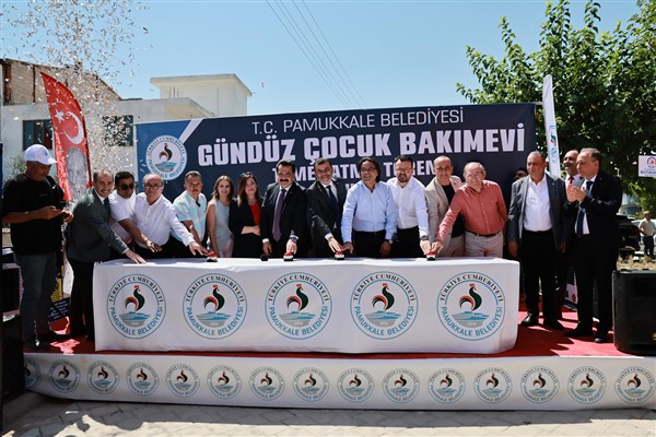 Pamukkale Belediyesi Gündüz Çocuk Bakımevi’nin temel atma töreni gerçekleşti<