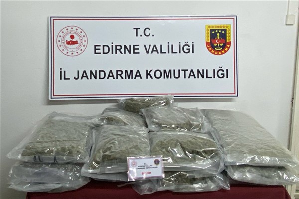 Edirne'de 16,5 kilogram skunk ele geçirildi
