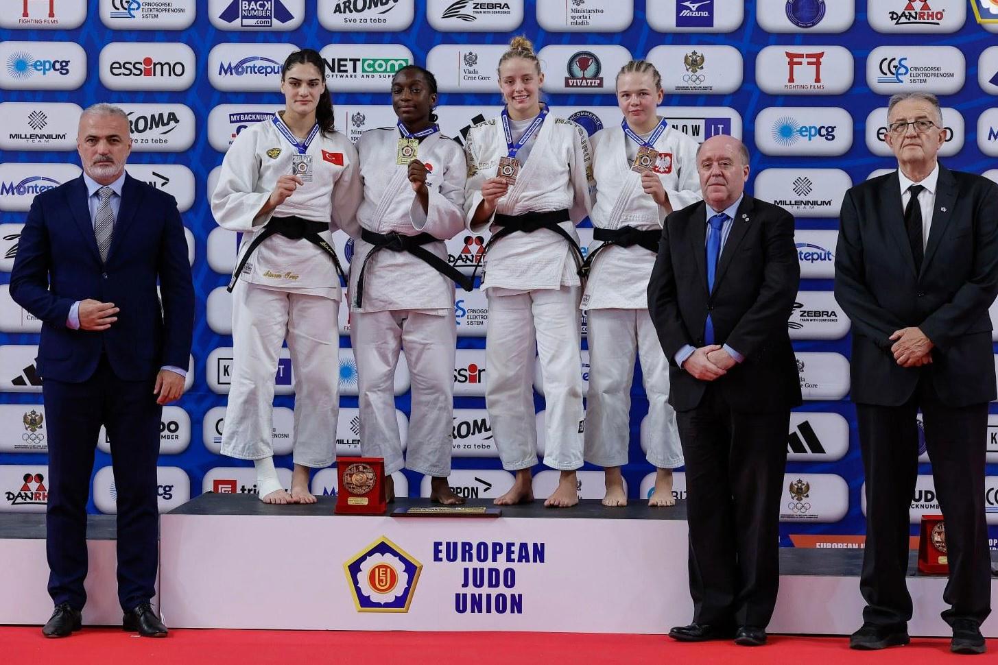 Sinem Oruç, Gençler Avrupa Judo Şampiyonası'nda Avrupa ikincisi oldu<