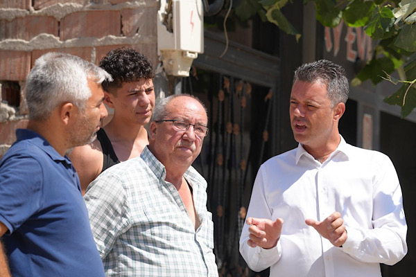  Başkan Sarıkurt, Kemalettin Mahallesi'ndeki çalışmaları inceledi