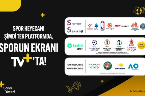 Sporun ekranı TV+ dünyanın dev spor karşılaşmalarını evinize getiriyor<