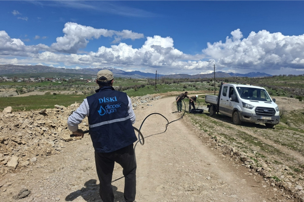 Silvan'da içme suyu hattı çalışması başlatıldı