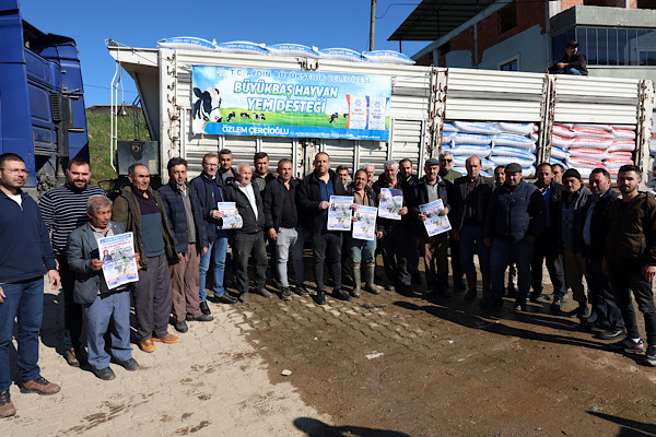 Aydın’da Nazillili üreticilere yem desteği sağlandı<