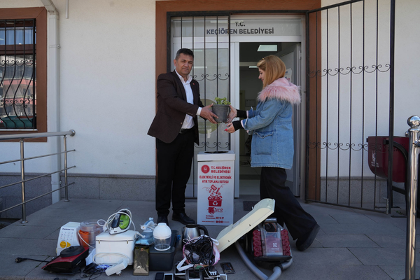 KEÇMEK kursiyerlerinden elektronik atık seferberliği<