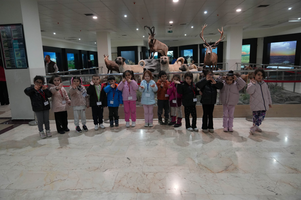 Keçiören'de öğrenciler Şehit Cuma Dağ Tabiat Tarihi Müzesi’ni ziyaret etti<