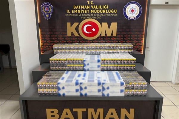 Batman'da 5 bin 380 paket sigara ele geçirildi