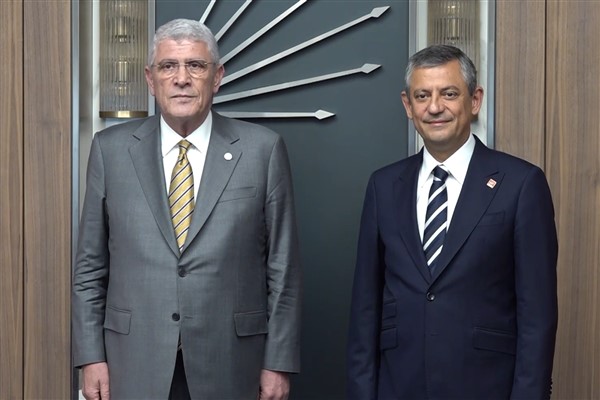 İYİ Parti Genel Başkanı Dervişoğlu’ndan Özel’e ziyaret<