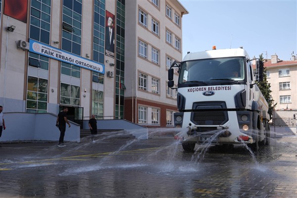 Keçiören’deki okullarda temizlik seferberliği<