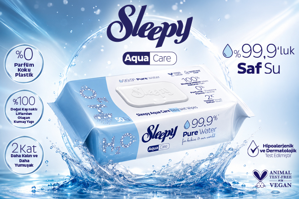 Yenidoğan ve prematüre bebeklere Sleepy’nin en saf dokunuşu: Sleepy Aqua Care 