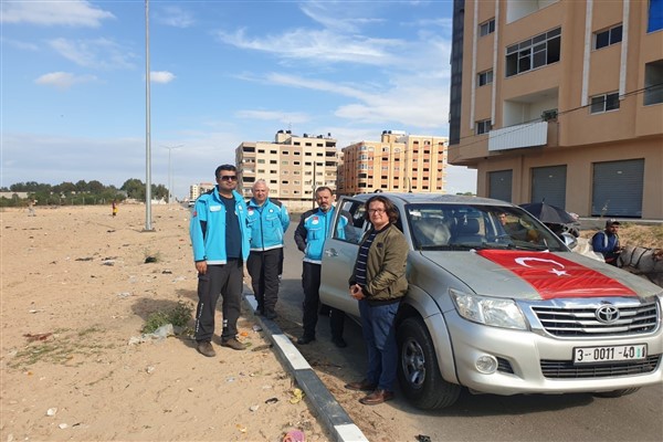 Sahra hastanesi için Türk heyeti Gazze'de 