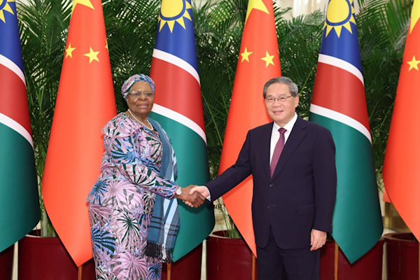 Li Qiang, Namibya lideri ile görüştü<