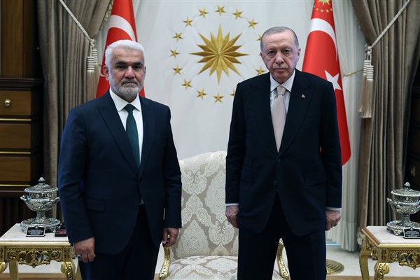 Cumhurbaşkanı Erdoğan, HÜDA PAR Genel Başkanı Yapıcıoğlu'nu kabul etti