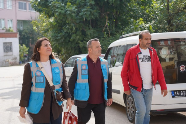 Orhangazi Belediyesi ekipleri Gedelek Mahallesi’nde saha çalışması yaptı<
