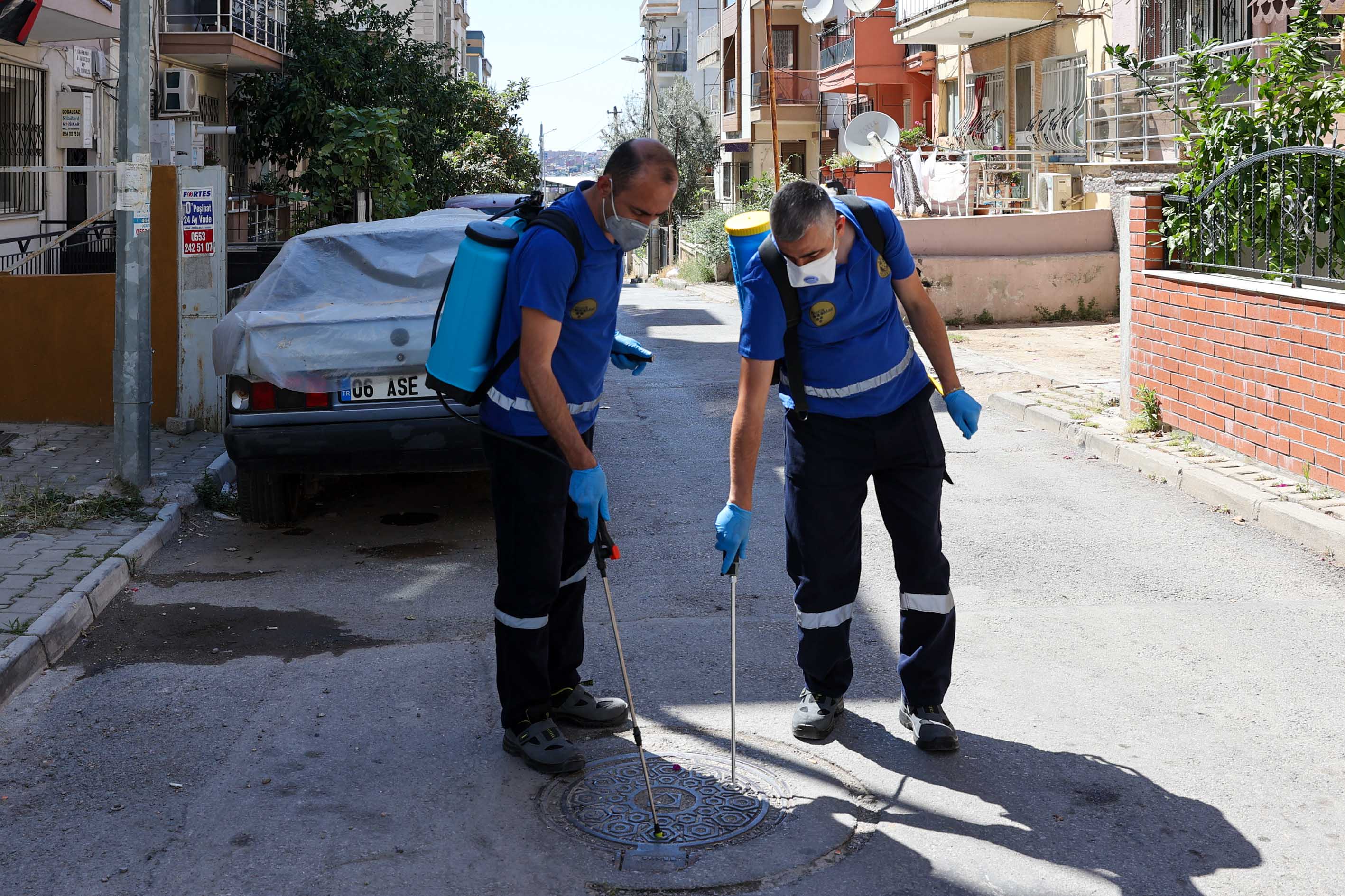 Buca’da haşere ve zararlılara karşı ilaçlama çalışması başlatıldı<