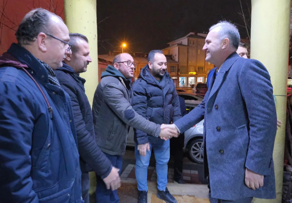 İnegöl'de protokol üyeleri, yeni yıl ziyaretleri gerçekleştirdi