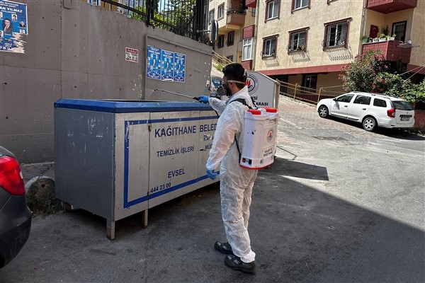 Kağıthane'de haşere ve sineklerle mücadele çalışmaları<