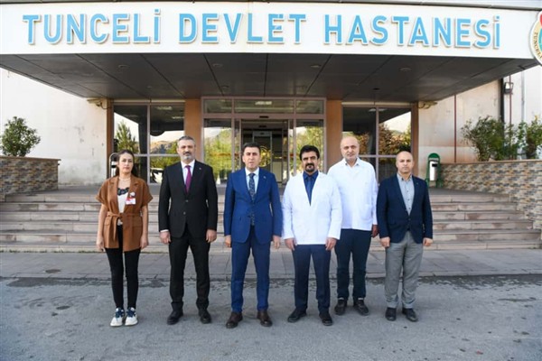 Tunceli Valisi Aygöl, Tunceli Devlet Hastanesi’ni ziyaret etti<