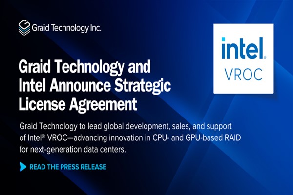 Graid Technology, Intel Corporation ile stratejik lisans anlaşması imzaladı<