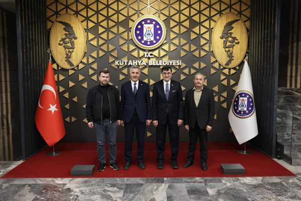 Başkan Kahveci, Başkan Kaya ve beraberindeki heyeti ağırladı