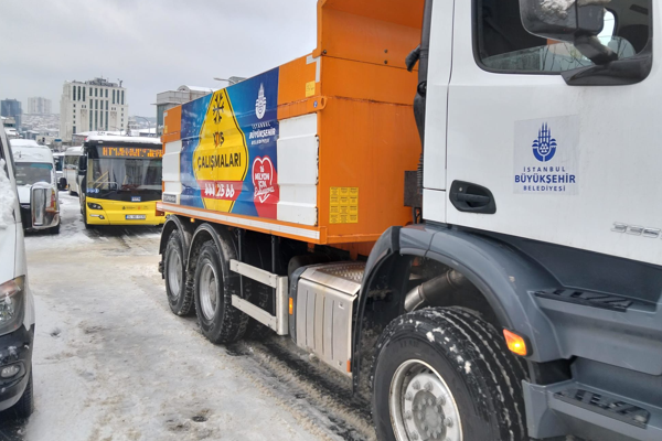 İstanbul’da kar yağışı sabah saatlerinde kuvvetlendi<